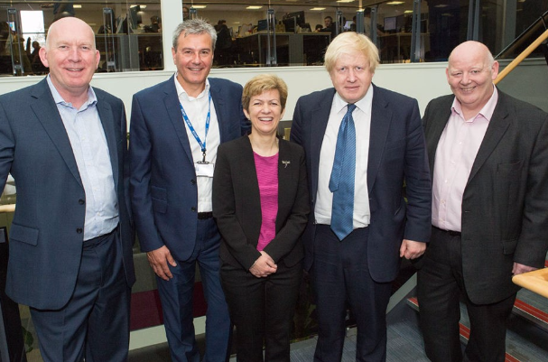 Boris Johnson visits Target Group’s HQ